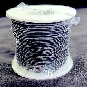 NWT Black Stretchy Bracelet String Elastie 0.8mm on shrink wrap spool